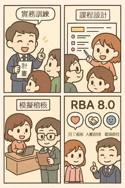 捷思顧問RBA 8.0稽核實務內稽訓練，課程設計到模擬稽核的過程