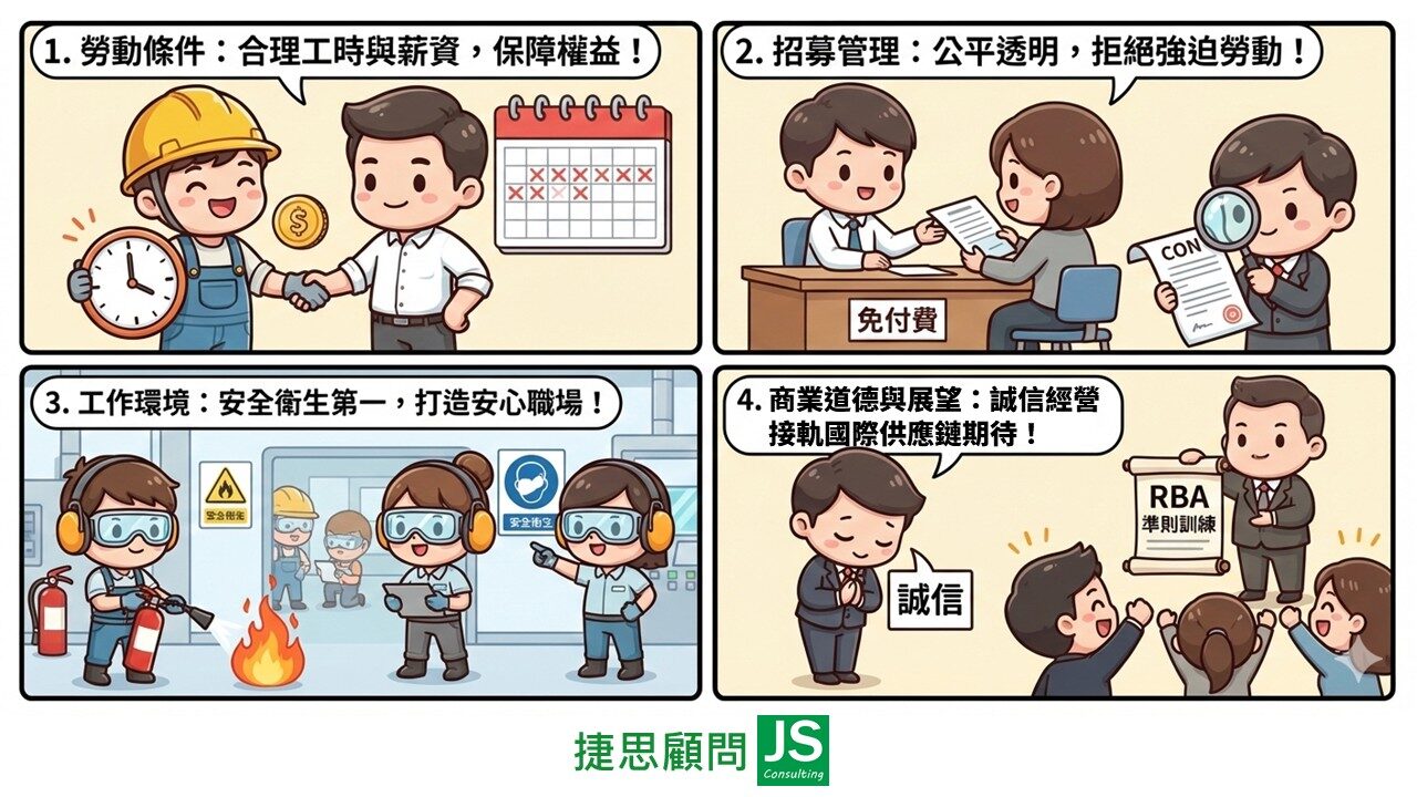 力通國際由捷思顧問輔導,完成RBA最新準則與實務訓練