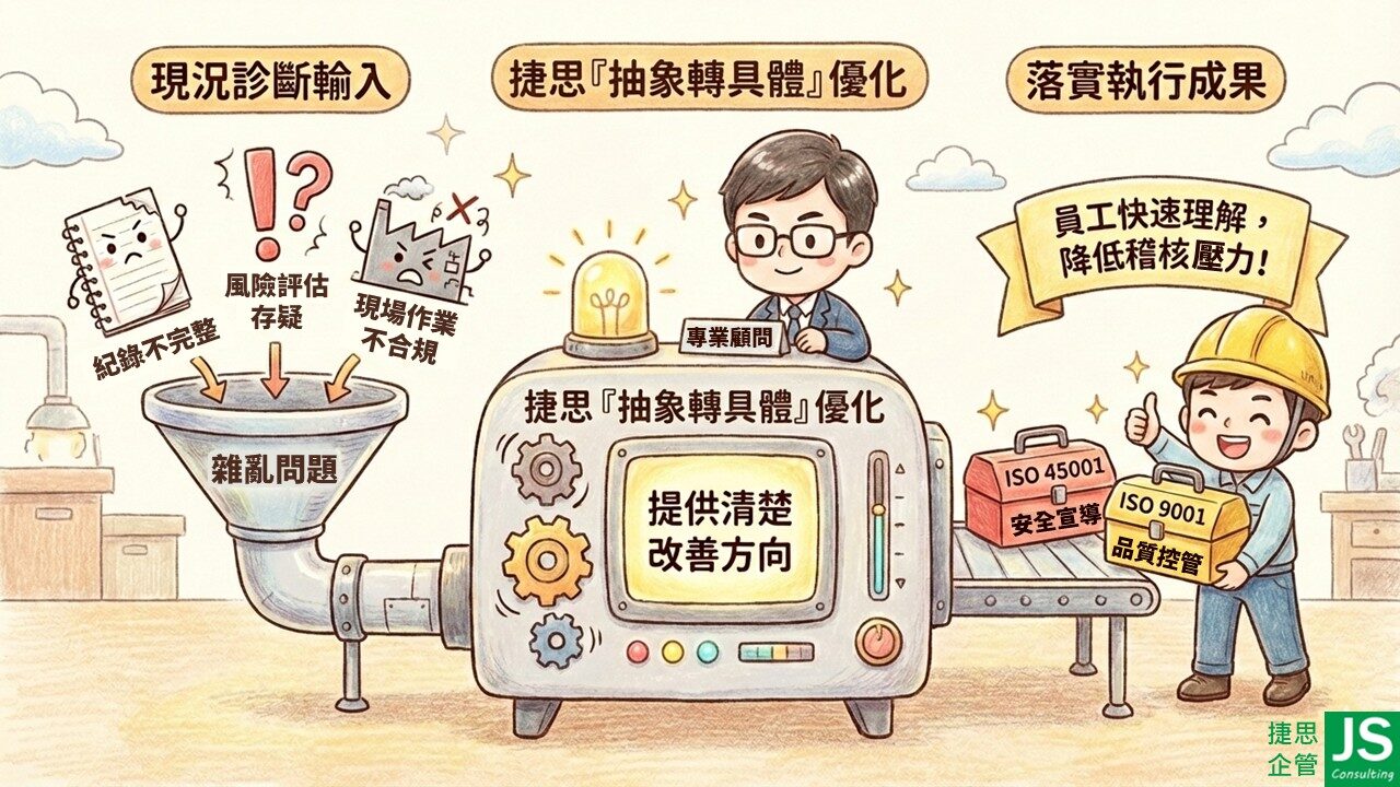 捷思企管協助允承科技完成ISO 9001與ISO 45001年度複驗,由TUV Nord稽核完成!