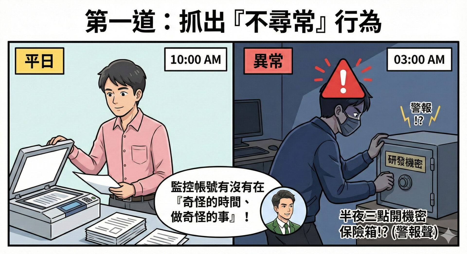 抓出「不尋常」的行為