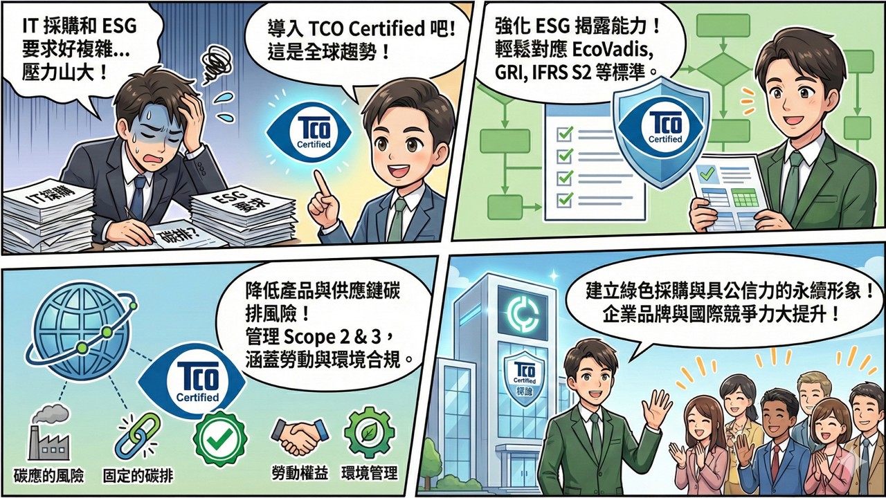 TCO Certified 對企業有何好處?