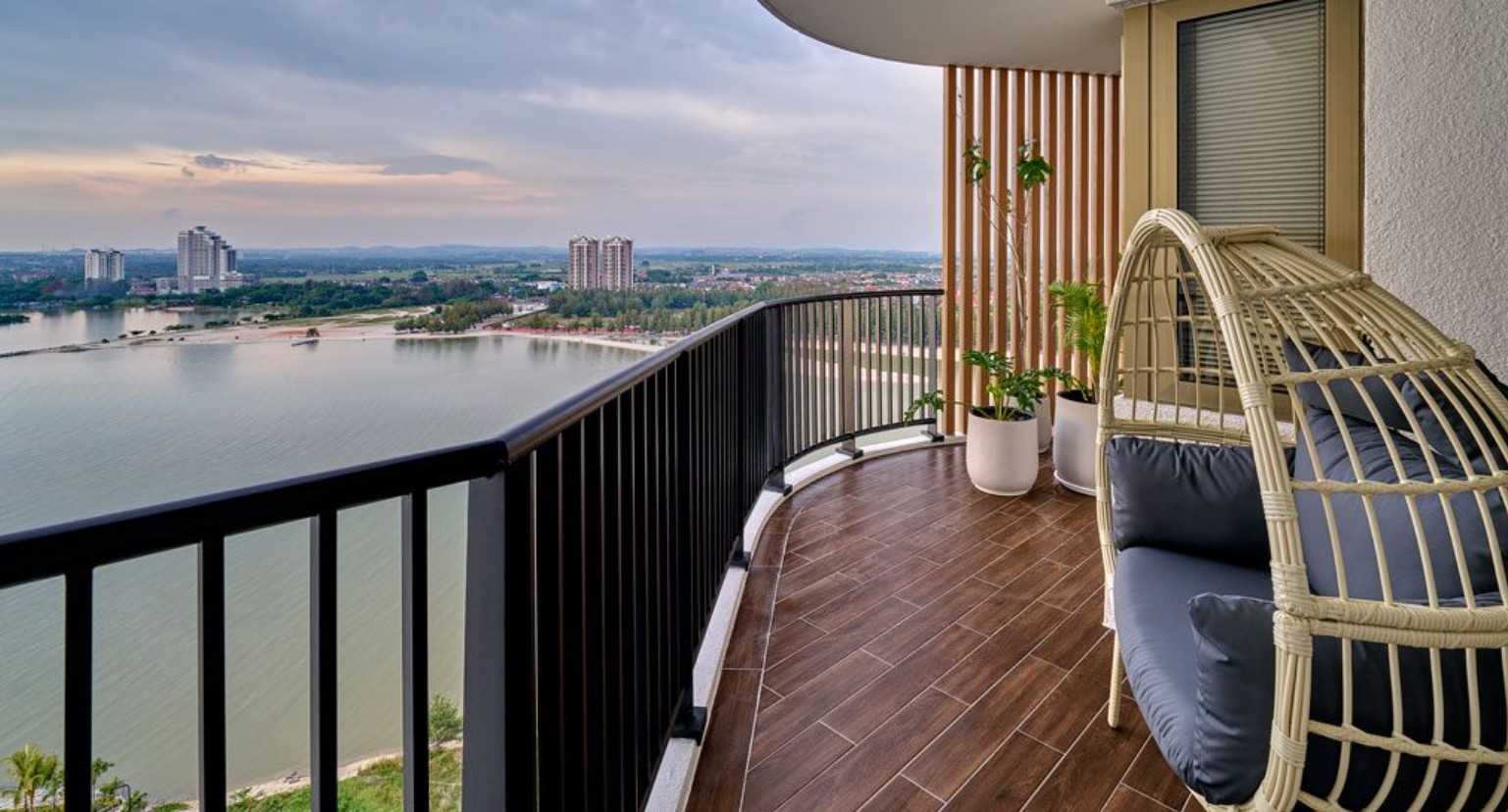 鉑昕國際飯店房間外景觀