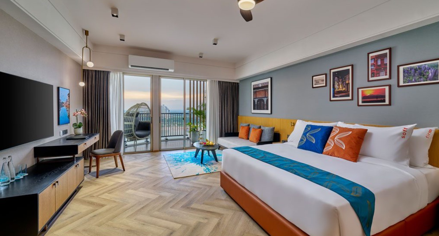 鉑昕國際飯店的客房