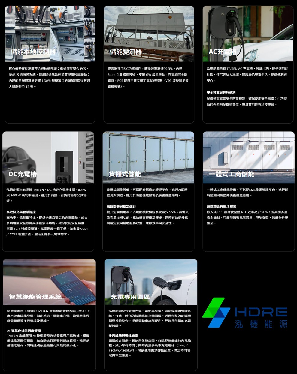 泓德能源的產品和服務